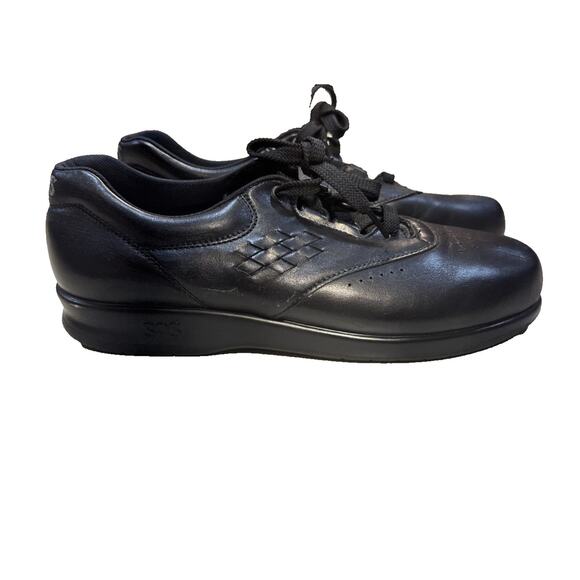 SAS Free Time Walking Shoe Black Suede Tri-Pad Comfort Womens Size 8.5 S Slim - Picture 1 of 6